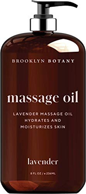 Brooklyn Botany Lavender Massage Oil 100percent Natural Ingredients Soothing and Relaxing Sensual Massage Oil for Muscle Relaxation and Deep Tissue Massage 8 Fl Oz Brooklyn Botany Lavender Massage Oil 100percent Natural Ingredients Soothing and Relaxing Sensual Massage Oil for Muscle Relaxation and Deep Tissue Massage 8 Fl Oz