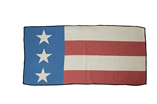 Devant Sport Towels Stars  and  Bars Americana Series Microfiber Golf Towel, White, 16 x 32