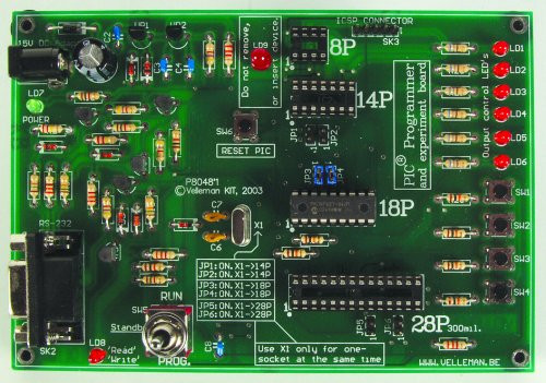 Velleman K8048 Pic Programmer  and  Experiment Board