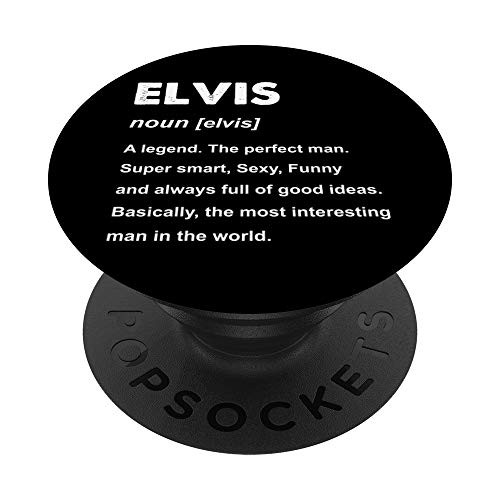Elvis Name Gift PopSockets PopGrip: Swappable Grip for Phones  and  Tablets