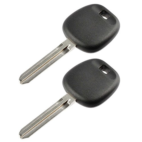 Uncut Transponder Ignition Key fits Toyota with 4C Chip, Set of 2