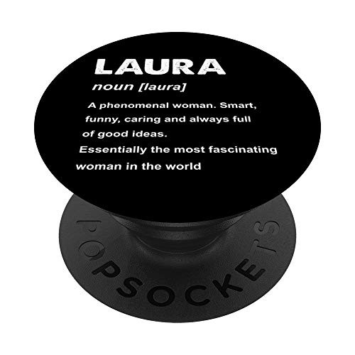 Laura Name Gift PopSockets PopGrip: Swappable Grip for Phones  and  Tablets