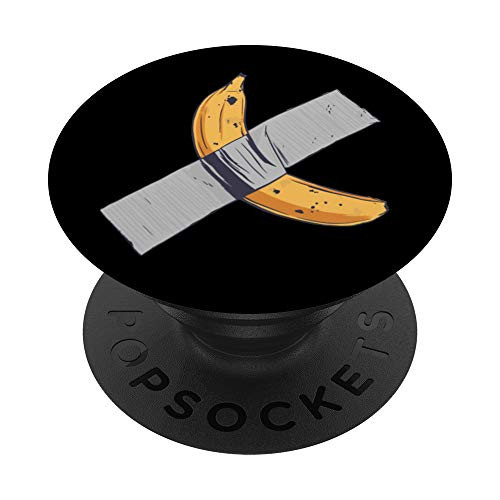 Taped Banana Tape Fruitarian Sommer Fruits Funny Fruit PopSockets PopGrip: Swappable Grip for Phones  and  Tablets