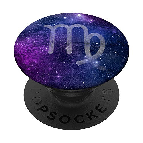 Virgo Galaxy Space Stars Constellation Cosmic Blue Purple PopSockets Grip and Stand for Phones and Tablets