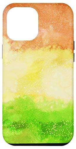 iPhone 12 Pro Max Colorful Abstract Orange Yellow Green Case