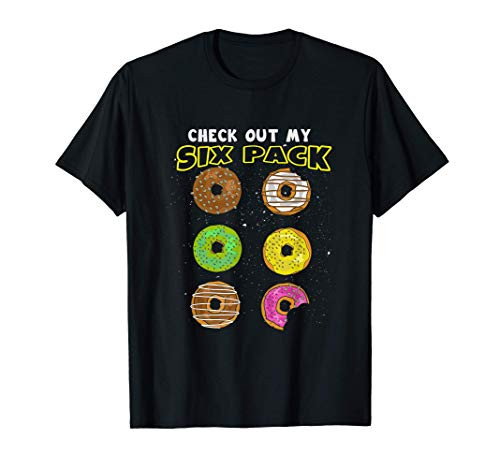 Funny Gym Check Out My Six Pack Donuts T-Shirt T-Shirt