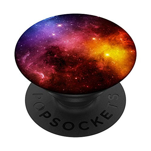 Nebula Galaxy Outer Space Astronaut Colorful Stars PopSockets Grip and Stand for Phones and Tablets