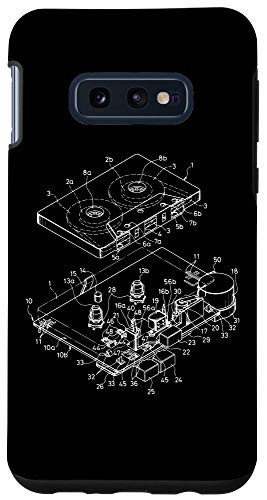 Galaxy S10e Cool Vintage 1980s Cassette Tape Graphic Music Lover Unique Case