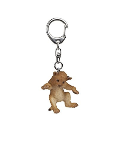 Papo Young Lion On Its Back Key Ring, Multicolor