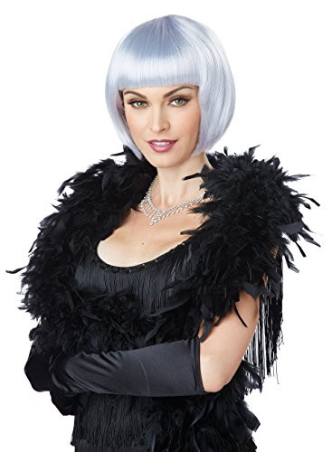 California Costumes Women's Flapper Wig, Lavender/Gray, One Size