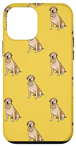 iPhone 12 mini Yellow Labrador Retriever Pattern Dog Case