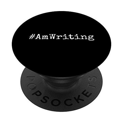 AmWriting - Writing Gift For Writers, Authors, Poets PopSockets PopGrip: Swappable Grip for Phones and Tablets AmWriting - Writing Gift For Writers, Authors, Poets PopSockets PopGrip: Swappable Grip for Phones and Tablets