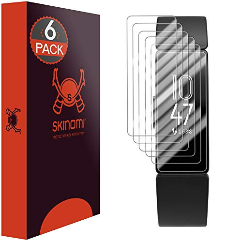 Skinomi Fitbit Inspire Screen Protector (6-Pack), TechSkin Full Coverage Screen Protector for Fitbit Inspire Clear HD Anti-Bubble Film