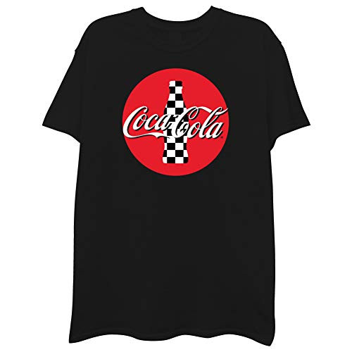 Coca-Cola Classic Mens Shirt - Have a Coke and a Smile Tee - Coke Soda Classic Checker T-Shirt (White Checker, XX-Large)