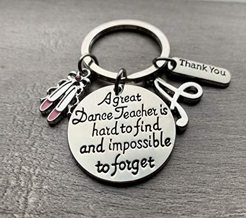 Personalized Ballet Dance Teacher Keychain - Dance Jewelry - Perfect Gift For Dance Instructors, Great Dance Teacher is Hard to Find but Impossible to Forget Personalized Ballet Dance Teacher Keychain - Dance Jewelry - Perfect Gift For Dance Instructors, Great Dance Teacher is Hard to Find but Impossible to Forget