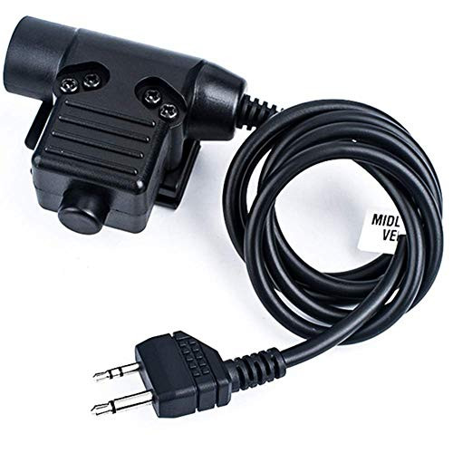 Z-Tactical Official Store Z113 PTT Cable for Plug for U94 Type Headset PTT Military Standard Version with Headset Adapter (Kenwood)