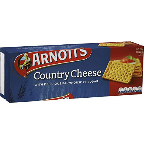 Arnotts Crackers Country Cheese 250gm