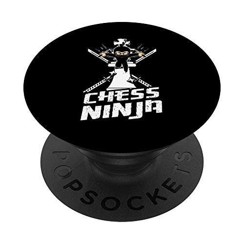 Epic Chess Ninja Checkmate Master Shinobi Kids Chess Gift PopSockets PopGrip: Swappable Grip for Phones  and  Tablets