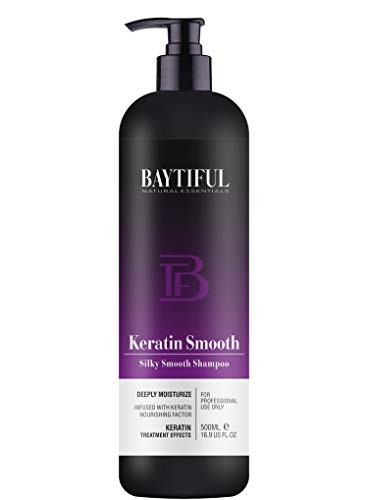 BAYTIFUL Shampoo Keratin Silky Smooth Shampoo Professional Deeply Moisturize Repair for Dry Damaged Hair