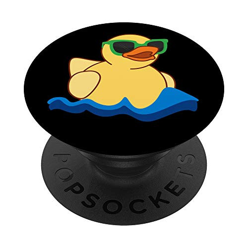 Yellow Rubber Duck Green Sunglasses Black Background PopSockets PopGrip: Swappable Grip for Phones and Tablets Yellow Rubber Duck Green Sunglasses Black Background PopSockets PopGrip: Swappable Grip for Phones and Tablets