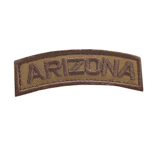 LEGEEON Coyote Arizona Shoulder Tab AZ State Tan Army Morale Tactical Fastener Patch