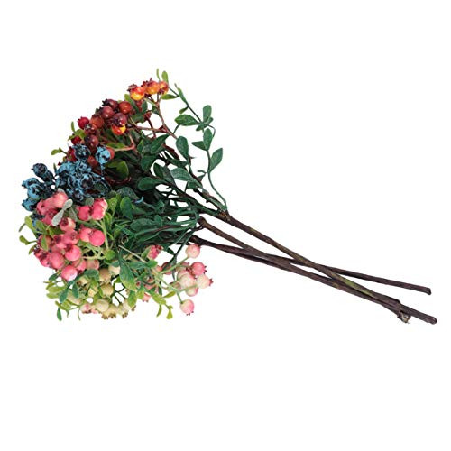 IMIKEYA 5Pcs Artificial Berries Stems Christmas Berry Picks Berry Twigs Holly Berries Christmas Tree Decor for Xmas Flower Arrangements Wreaths Holiday Supplies IMIKEYA 5Pcs Artificial Berries Stems Christmas Berry Picks Berry Twigs Holly Berries Christmas Tree Decor for Xmas Flower Arrangements Wreaths Holiday Supplies