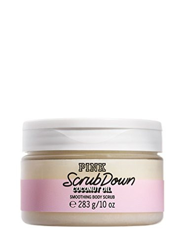 VICTORIA SECRET - PINK - NEW JUST OUT - SCRUB DOWN COCONUT LOTION - SMOOTHING BOBY SCRUB 10 OZ - SOLD OUT -