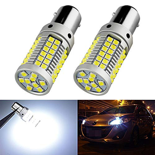 1157 LED Brake Lights, Super Bright 3030 69-SMD 2057 2357 7528 BAY15D LED Replacement Bulbs for Back Up Reverse Light, Xenon White