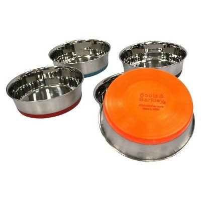 Stainless Steel Dog Bowl- Colors May Vary - Boots  and  Barkley153;