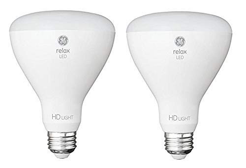 GE Relax 2-Pack 65 W Equivalent Dimmable Soft White Br30 LED Light Fixture Light Bulb