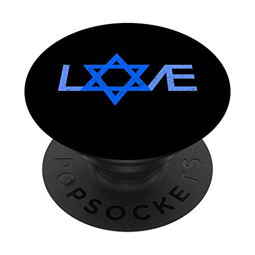 I Love Israel Jewish Star of David Pro Israel Gifts for Jews PopSockets PopGrip: Swappable Grip for Phones  and  Tablets