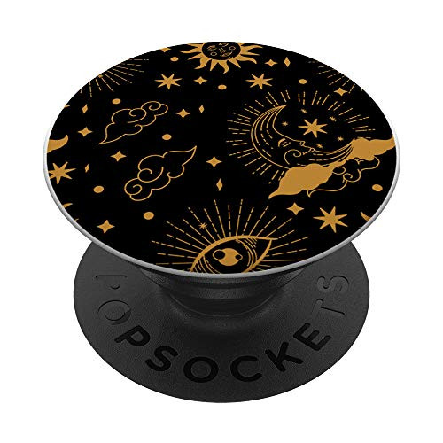 Vintage Sun Stars Galaxy Mystical Astrology Crescent Moon PopSockets PopGrip: Swappable Grip for Phones and Tablets Vintage Sun Stars Galaxy Mystical Astrology Crescent Moon PopSockets PopGrip: Swappable Grip for Phones and Tablets