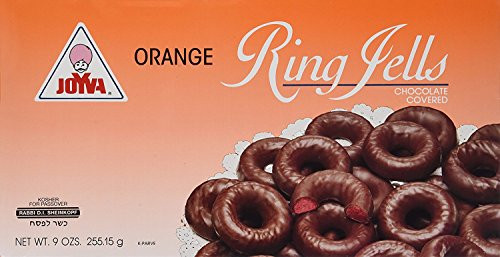 Joyva Orange Jelly Rings, Ring Jells Kosher for Passover, 9-Ounce (Pack of 1)