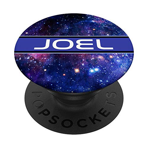 Joel Outer Space Cosmic Astronomy Moon Stars Planet Gift PopSockets PopGrip: Swappable Grip for Phones  and  Tablets