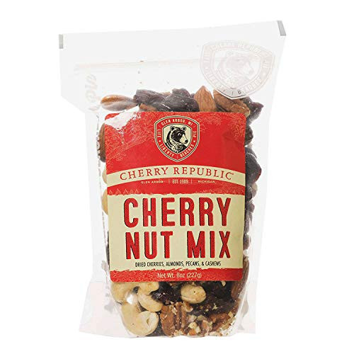 Cherry Republic Cherry Nut Mix - Nutrition-rich Trail Mix Featuring Montmorency Tart Dried Cherries, Almonds, Cashews  and  Pecans - Assorted Nut Mix - All-purpose, Healthy Snack Mix - 8 Ounces