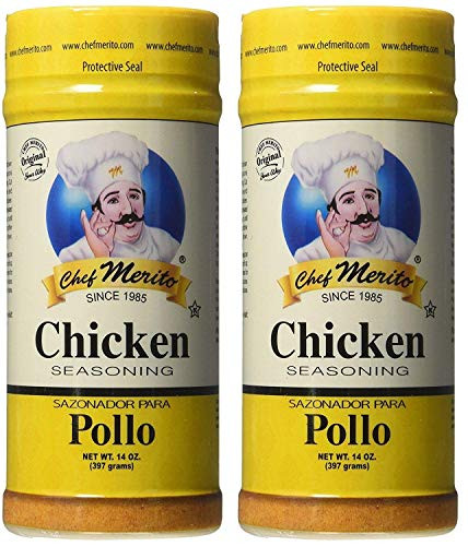 Chef Merito Chicken Seasoning, 14 Ounce (Pack of 2)
