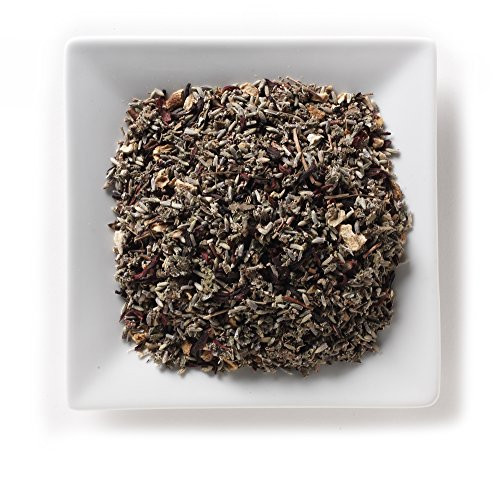 Mahamosa Raspberry Lavender Tea 2 oz - Loose Leaf Herbal Herb Tea Blend (with raspberry leaves, lavender leaves, lemon peels, hibiscus, raspberry flavor)