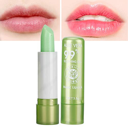 Aloe Vera Lip Balm, Color Changing Lipstick, for Moisturizing Repair Lip and Lip Care