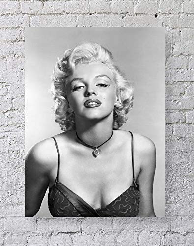 Avando Era Superstar Marilyn Monroe Black and White Poster Art Print Posters,16''×20'' Unframed Poster Print (A)