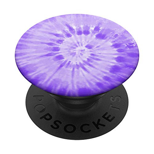 Pastel Purple Lavender Lilac Tie Dye Swirl Pattern PopSockets PopGrip: Swappable Grip for Phones  and  Tablets