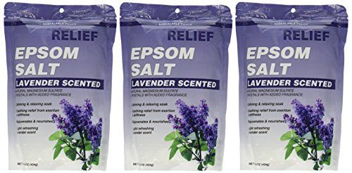 Relief MD Epsom Salt Lavender Scented 3 Packs
