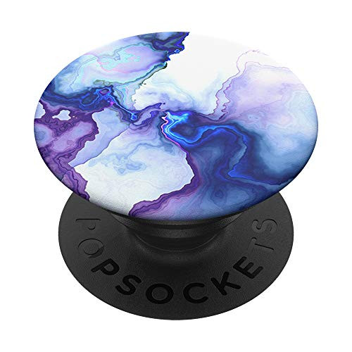Replicator - VIOLET BLUE MARBLE PRINT PopSockets PopGrip: Swappable Grip for Phones  and  Tablets