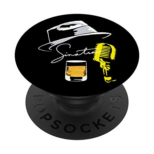 Sinatra Microphone  and  Drink Design PopSockets PopGrip: Swappable Grip for Phones  and  Tablets