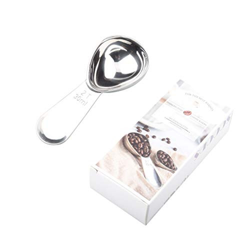 Stainless Steel Coffee Scoop, Coffee Measure Scoop, 2 Tablespoon Scoop, Measuring Spoons for Ground Coffee, 1 PACK Stainless Steel Coffee Scoop, Coffee Measure Scoop, 2 Tablespoon Scoop, Measuring Spoons for Ground Coffee, 1 PACK