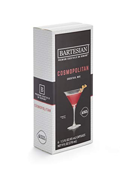 Bartesian Cosmopolitan Cocktail Mixer Capsules, Pack of 6 Cocktail Capsules, for Bartesian Premium Cocktail Maker (55352) Bartesian Cosmopolitan Cocktail Mixer Capsules, Pack of 6 Cocktail Capsules, for Bartesian Premium Cocktail Maker (55352)