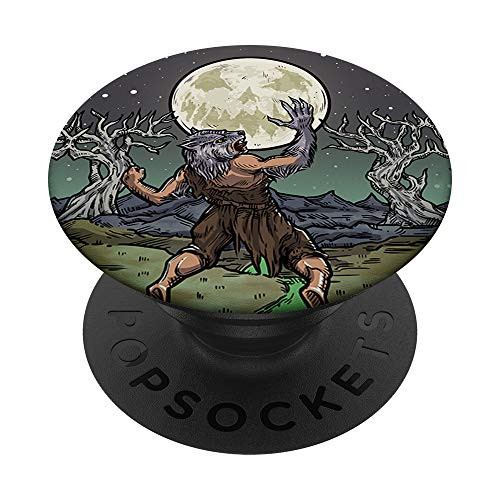 The Moon Tarot Card Gothic Halloween Werewolf Spooky Horror PopSockets PopGrip: Swappable Grip for Phones and Tablets The Moon Tarot Card Gothic Halloween Werewolf Spooky Horror PopSockets PopGrip: Swappable Grip for Phones and Tablets