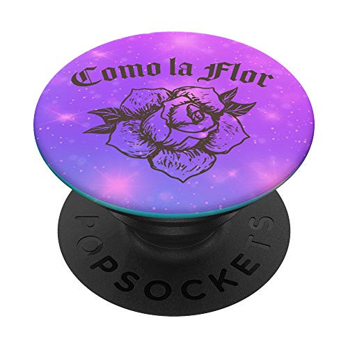 Womens Latina Latinx Best Gift Como La Flor Pink Galaxy PopSockets PopGrip: Swappable Grip for Phones  and  Tablets