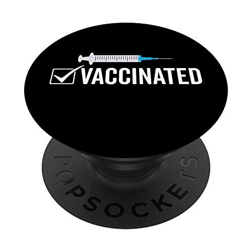 Vaccinated Check Mark Science Vaccine Pro Vaccination PopSockets PopGrip: Swappable Grip for Phones and Tablets Vaccinated Check Mark Science Vaccine Pro Vaccination PopSockets PopGrip: Swappable Grip for Phones and Tablets