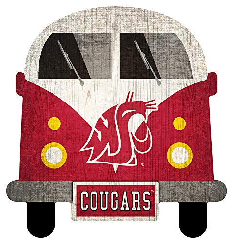 Fan Creations NCAA Washington State Cougars Unisex Washington State Team Bus Sign, Team Color, 12 inch