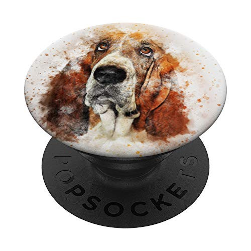 Basset Hound, Dog, Puppy, Pet, Doggie, Pup, Pop-Socket PopSockets Grip and Stand for Phones and Tablets
